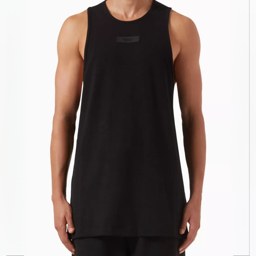 NWT Fear of God Essentials Tank Top Black Sz L